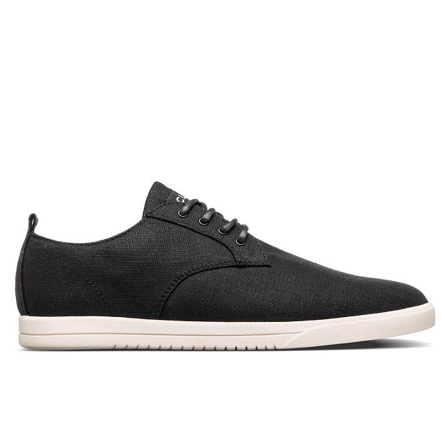 CLAE ELLINGTON HEMP Shoes Mens USA386-C40 In Black Hemp